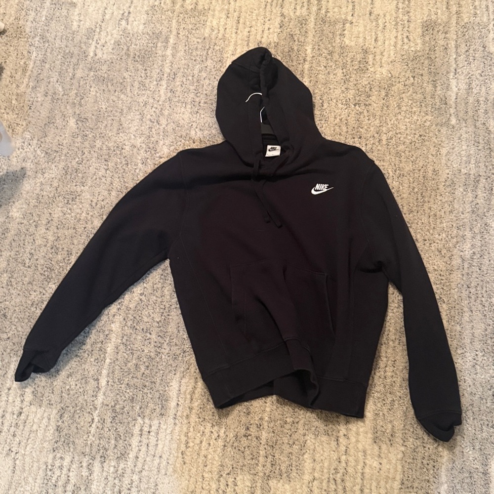 Nike Dark Hoodie with White Logo